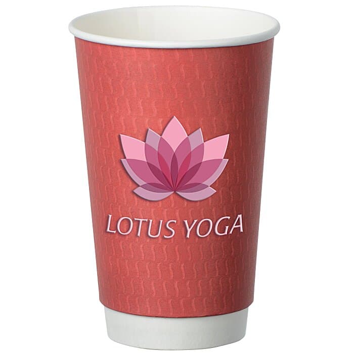 Waves Full Color Insulated Paper Cup - 16 oz