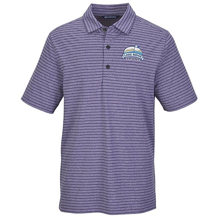 Cutter & Buck Forge Heather Stripe Polo