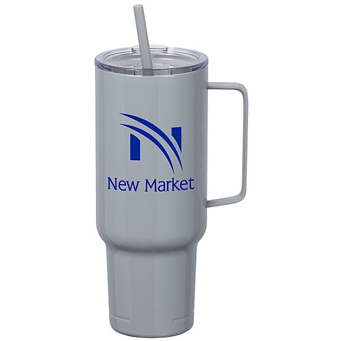 Koozie® Big Vacuum Mug with Straw - 40 oz