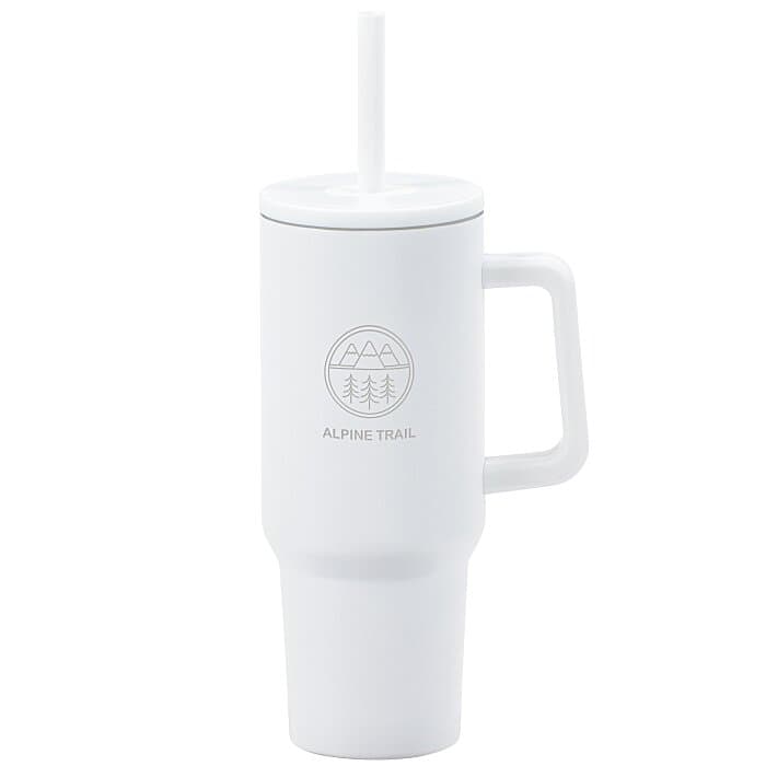 Chill Out Vacuum Mug with Straw - 40 oz - Laser Engraved