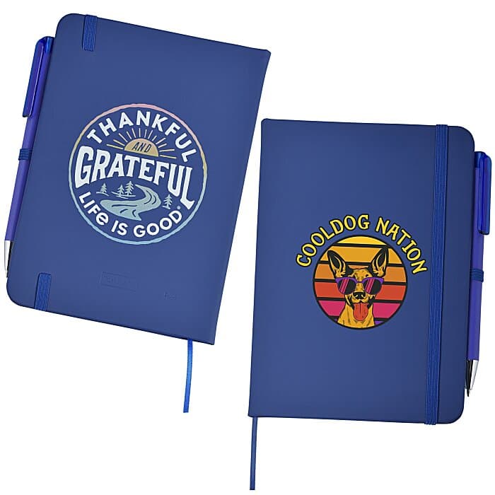 Life is Good TaskRight Afton Notebook with Pen - Full Color - Grateful