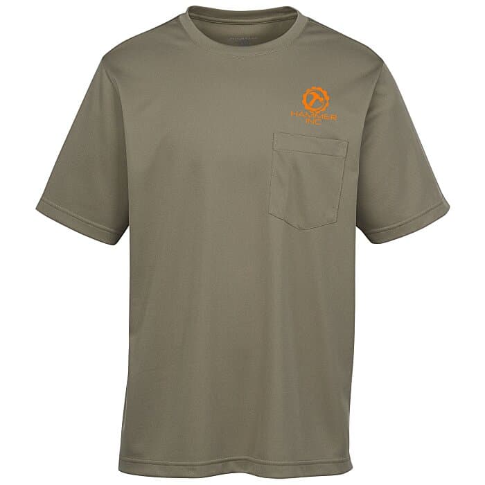 Harriton Charge Snag and Soil Protect Pocket T-Shirt