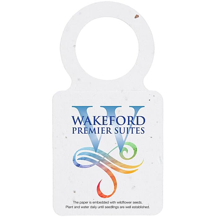 Seed Paper Wine Neck Hang Tag