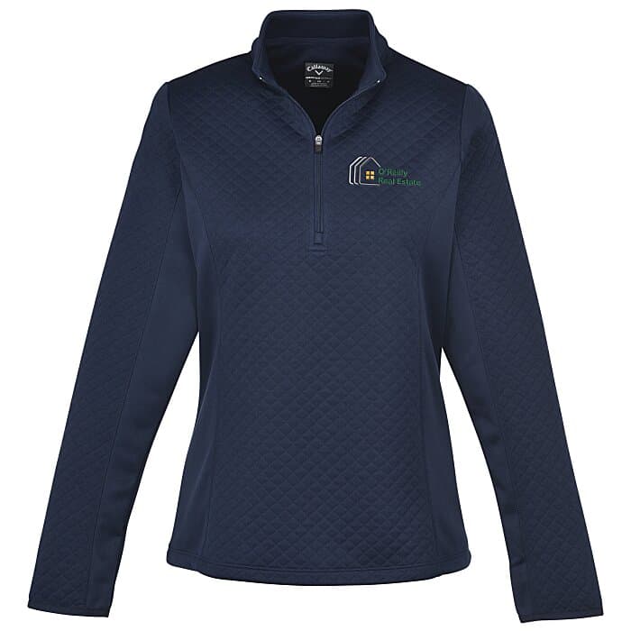Callaway Diamond Quilted Fleece 1/4-Zip Pullover - Ladies'