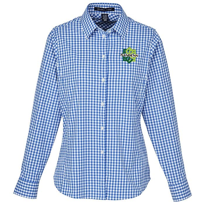 CrownLux Performance Gingham Shirt - Ladies'