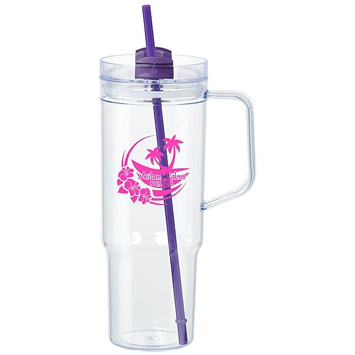 Oliver Acrylic Mug with Straw - 40 oz