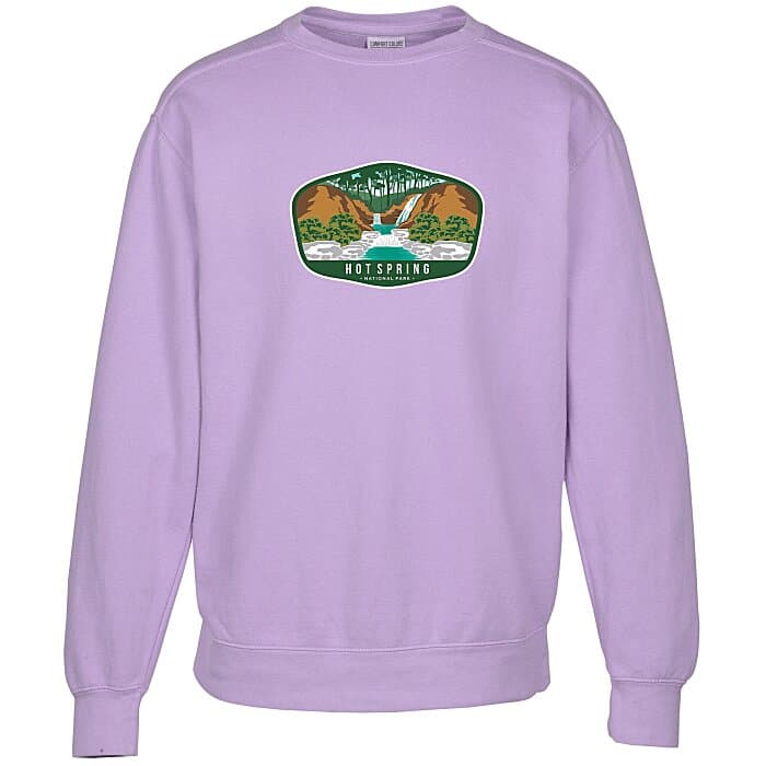Comfort Colors Garment-Dyed Crew Sweatshirt - Full Color