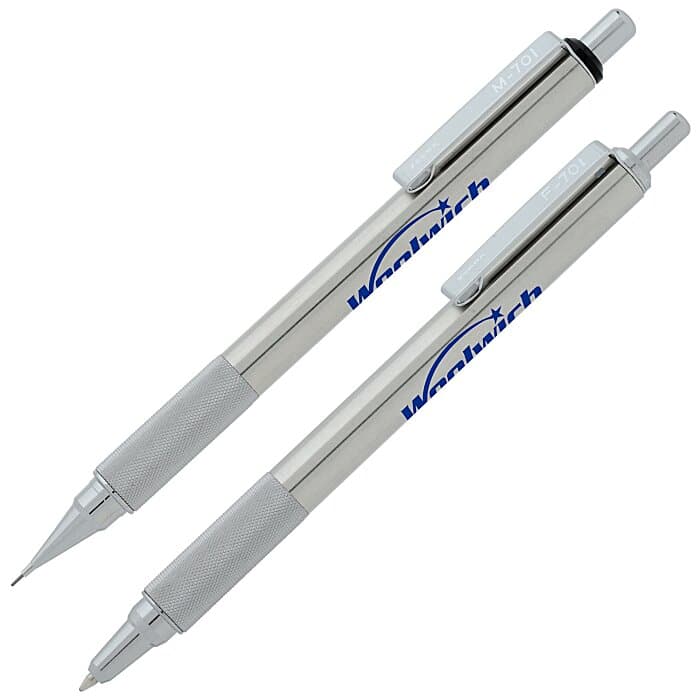 Zebra F701 Metal Pen & M701 Metal Mechanical Pencil Set