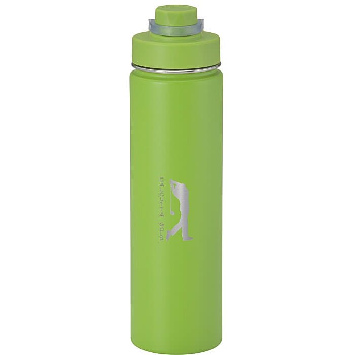 h2go Conquer Vacuum Bottle - 24 oz - Laser Engraved