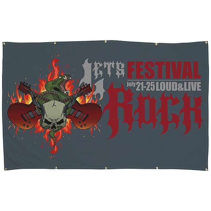 Nylon Event Banner - 5' x 8' - One Sided