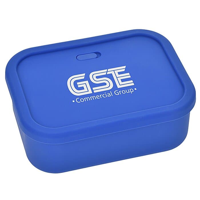 Silicone Rectangle Food Container with Air Valve - 44 oz