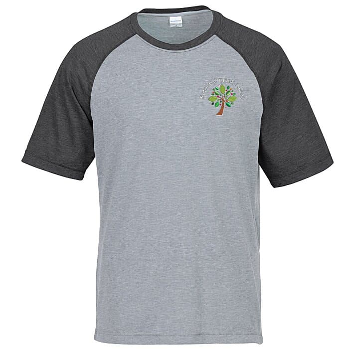 Voltage Tri-Blend Wicking T-Shirt - Men's - Colorblock - Embroidered