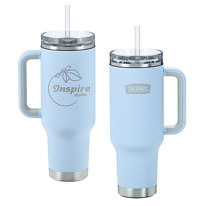 Thermos Vacuum Mug with Straw - 40 oz. - Laser Engraved