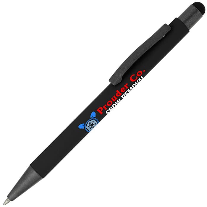 Charleston Soft Touch Stylus Metal Pen - Full Color