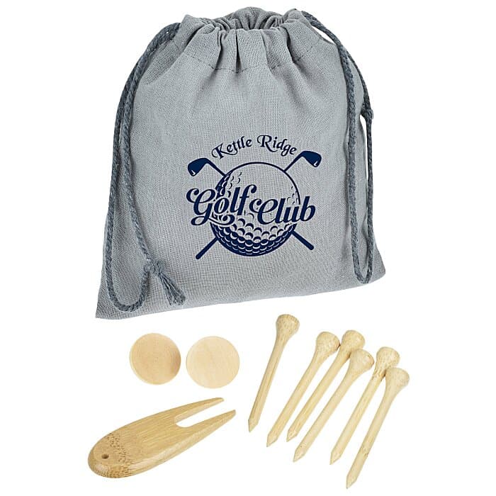 Bamboo Golf Tee Set with Pouch
