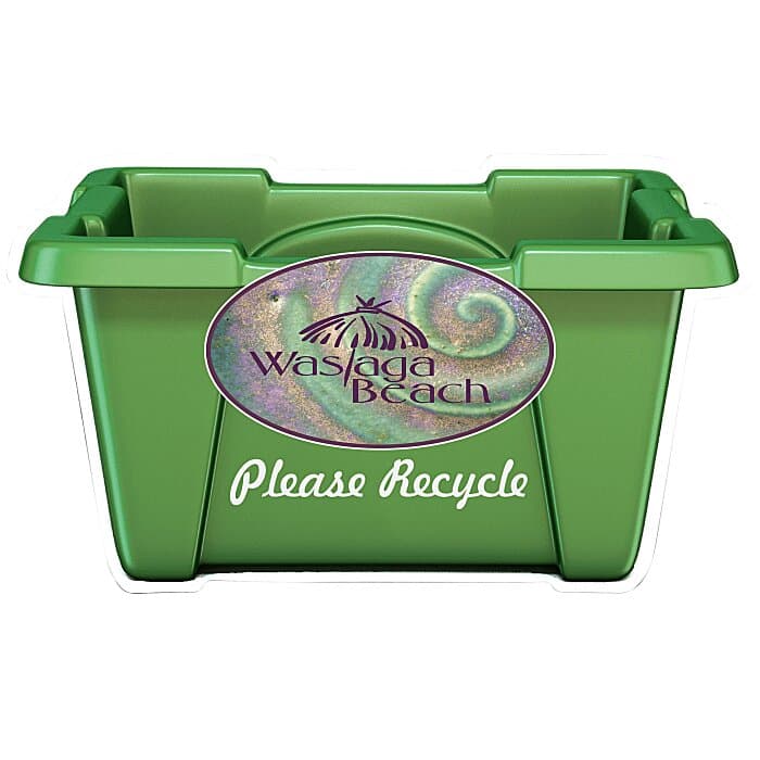 Recycle Bin Container Magnet - 20 mil