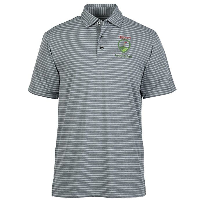 PGA Tour Heather Feeder Stripe Polo