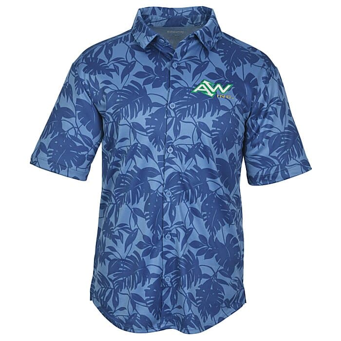 Mini Pique Knit Short Sleeve Camp Shirt