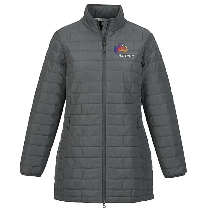 Block Patterned Puffer Jacket - Ladies'