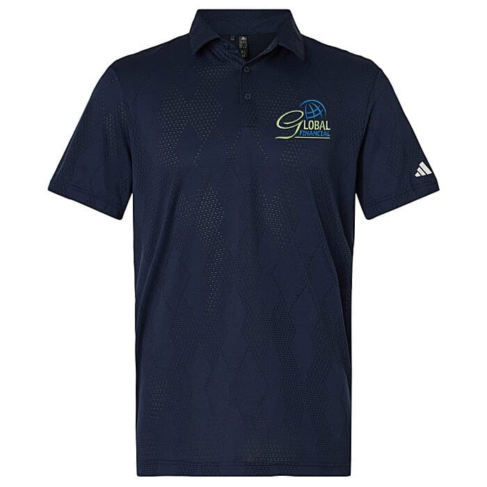 adidas Ultimate365 Textured Diamond Jacquard Polo