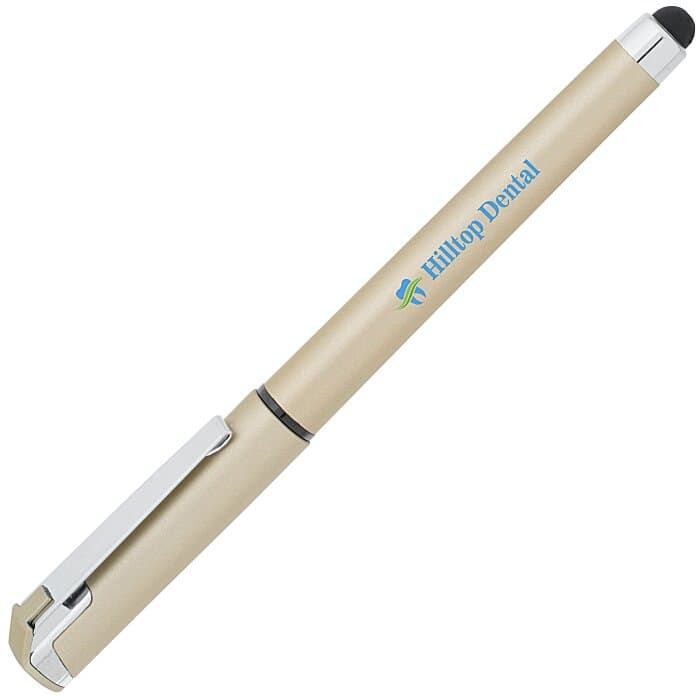 Cali Soft Touch Stylus Gel Pen - Metallic - Full Color