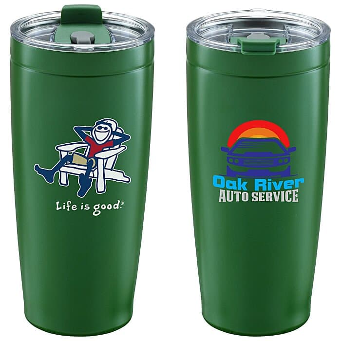 Life is Good Vacuum Tumbler - 20 oz - Full Color - Adirondack