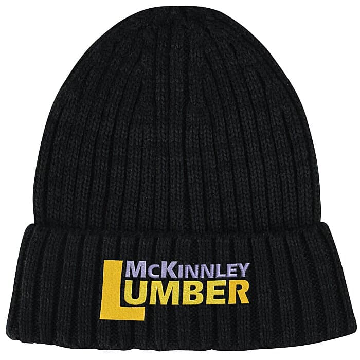 Thick Rib Knit Cuff Beanie