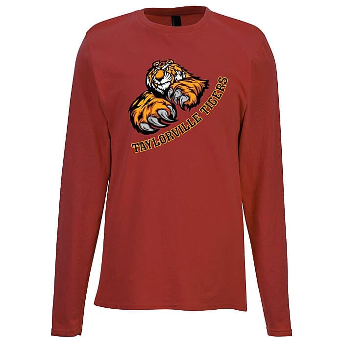 Port & Company Easy Cotton Long Sleeve T-Shirt - Full Color