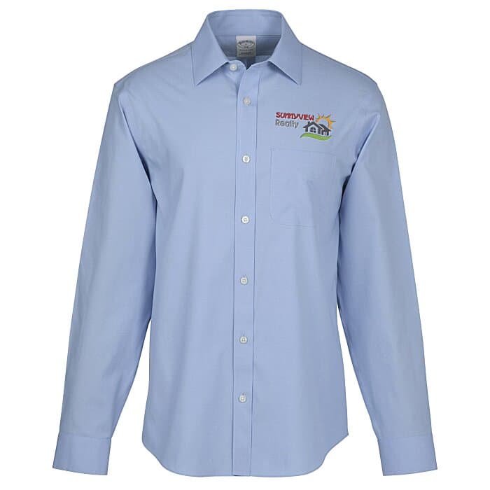 Brooks Brothers Stretch Pinpoint Spread Collar Shirt