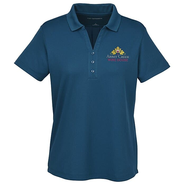 Plaited Honeycomb Pique Polo - Ladies'