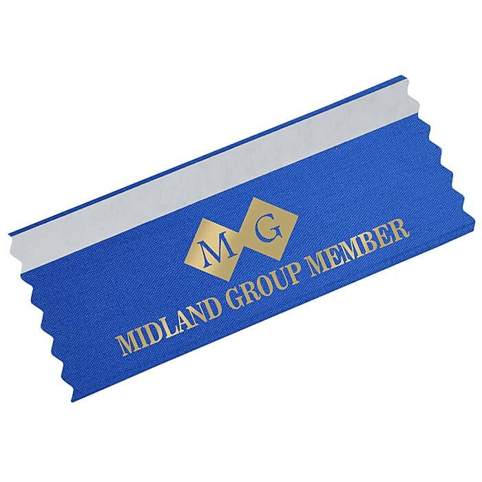 Badge Ribbon with Double Sided Tape - 2 inches x 4 inches