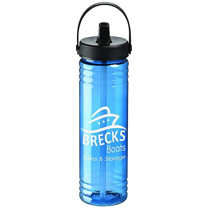 Halcyon Water Bottle with Folding Flip Straw Lid - 24 oz.