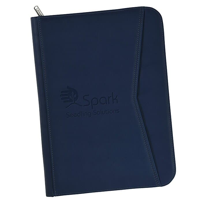 Enterprise Zippered Padfolio - Debossed