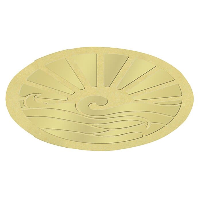Embellished Seal by the Roll - Oval - 1 1/4 inches x 2 1/4 inches
