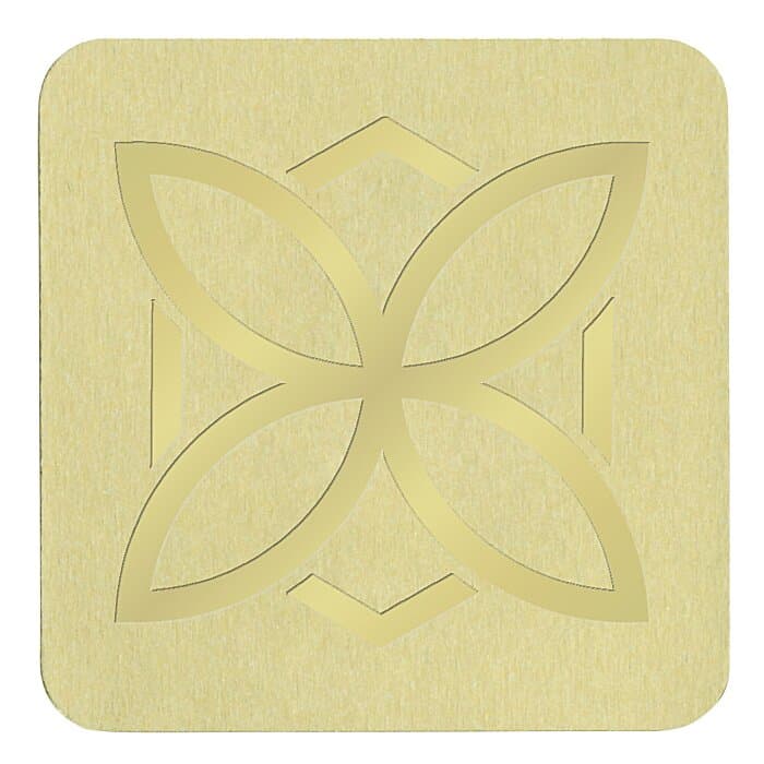 Embellished Seal by the Roll - Square - 1 1/2 inches x 1 1/2 inches
