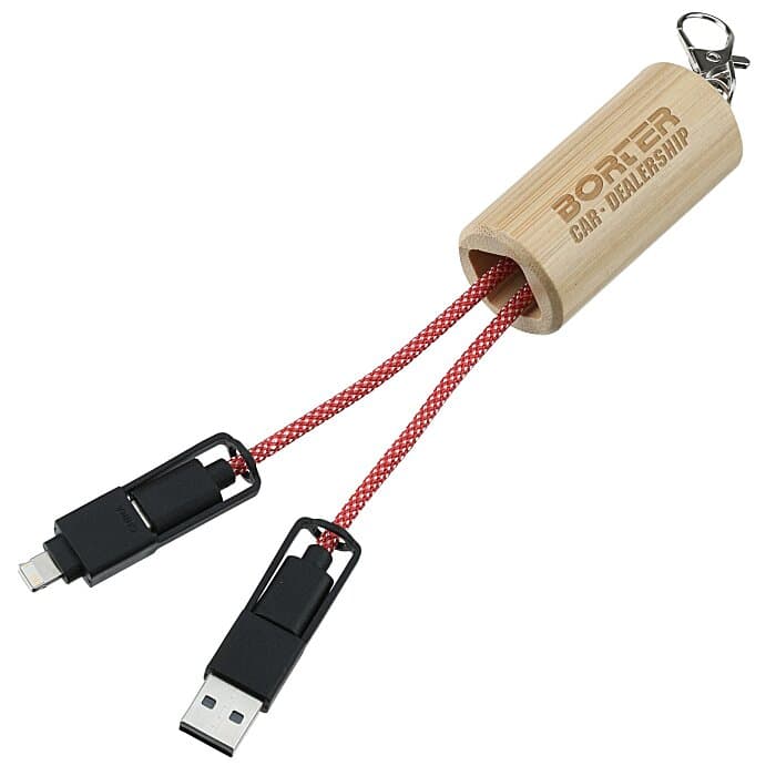 Slider Bamboo Duo Charging Cable